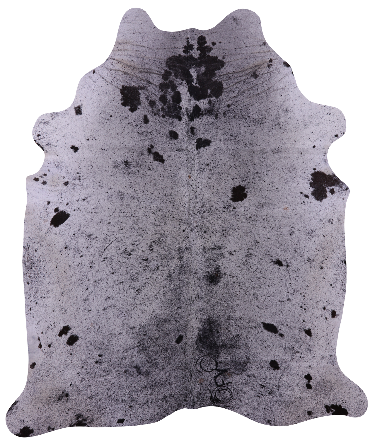 Brown Salt & Pepper Natural Cowhide Rug - X-Large 7' 3"H x 6' 0"W