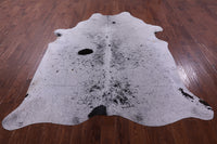 Thumbnail for Black Salt & Pepper Natural Cowhide Rug - XX-Large 7' 10
