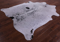 Thumbnail for Black Salt & Pepper Natural Cowhide Rug - XX-Large 7' 10