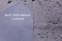 Thumbnail for Black Salt & Pepper Natural Cowhide Rug - XX-Large 7' 10