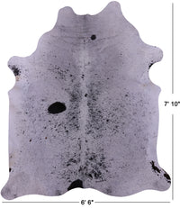 Thumbnail for Black Salt & Pepper Natural Cowhide Rug - XX-Large 7' 10