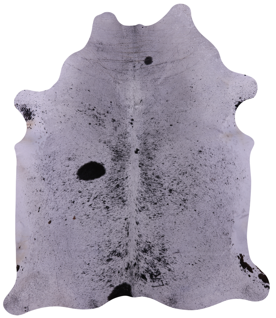 Black Salt & Pepper Natural Cowhide Rug - XX-Large 7' 10"H x 6' 6"W