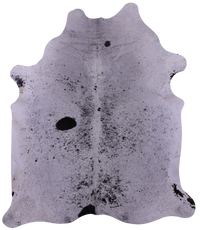 Thumbnail for Black Salt & Pepper Natural Cowhide Rug - XX-Large 7' 10