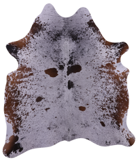 Thumbnail for Brown Salt & Pepper Natural Cowhide Rug - X-Large 7' 2
