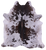 Brown Salt & Pepper Natural Cowhide Rug - X-Large 7' 2"H x 6' 8"W