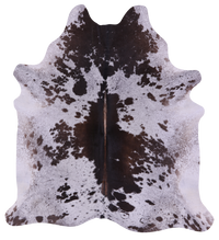 Thumbnail for Brown Salt & Pepper Natural Cowhide Rug - X-Large 7' 2