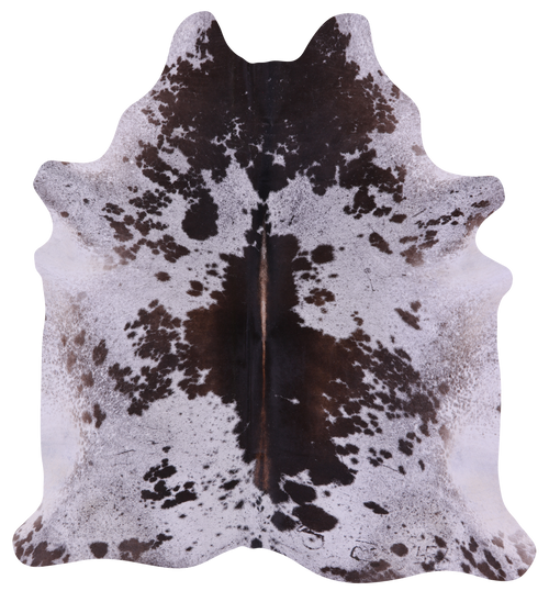 Brown Salt & Pepper Natural Cowhide Rug