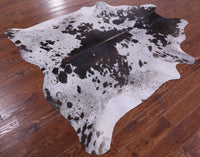 Thumbnail for Brown Salt & Pepper Natural Cowhide Rug - X-Large 7' 2