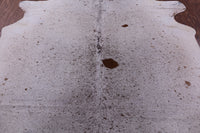 Thumbnail for Brown Salt & Pepper Natural Cowhide Rug - X-Large 7' 4