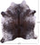 Brown Salt & Pepper Natural Cowhide Rug - X-Large 7' 3"H x 6' 3"W