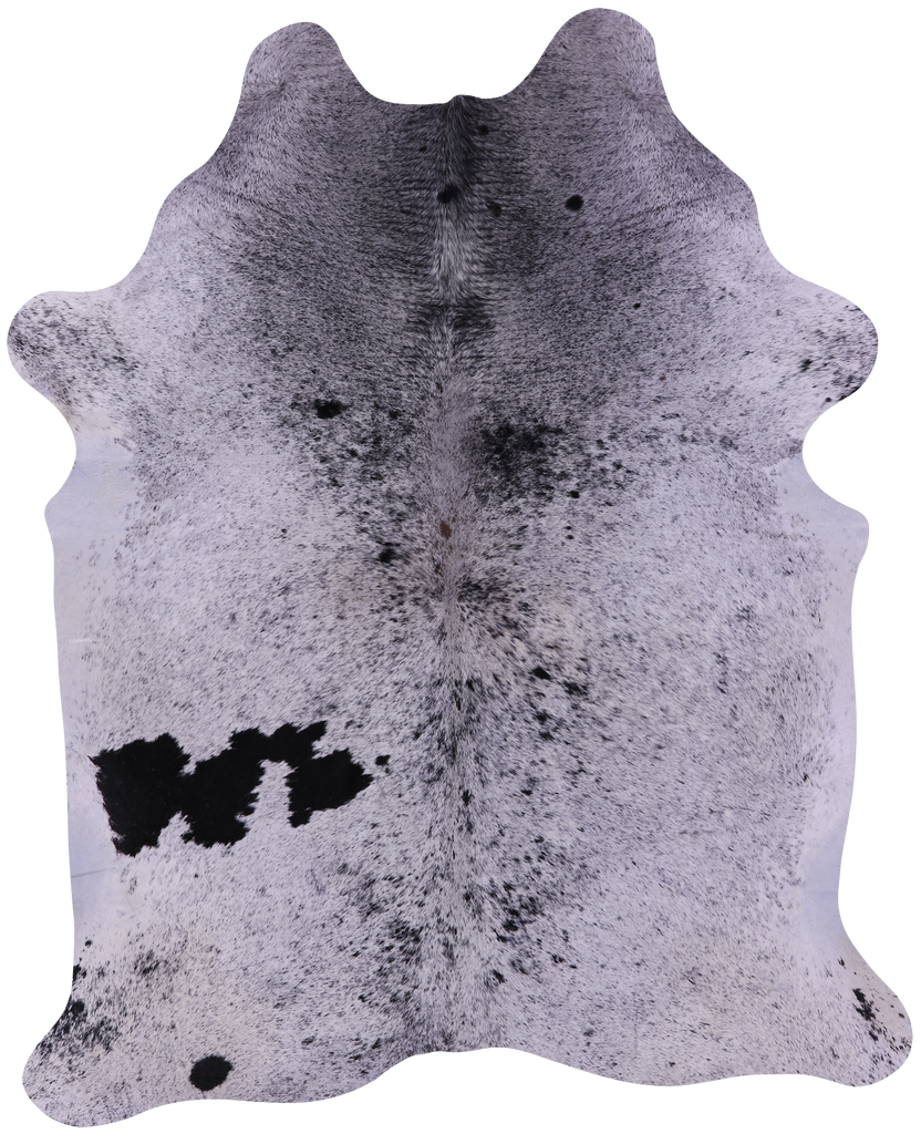 Black Salt & Pepper Natural Cowhide Rug - XX-Large 8' 0"H x 6' 4"W