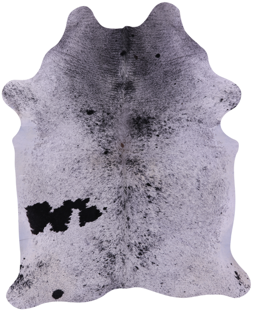 Black Salt & Pepper Natural Cowhide Rug - XX-Large 8' 0