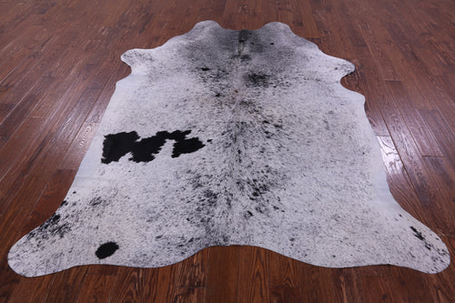 Black Salt & Pepper Natural Cowhide Rug - XX-Large 8' 0