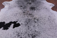 Thumbnail for Black Salt & Pepper Natural Cowhide Rug - XX-Large 8' 0