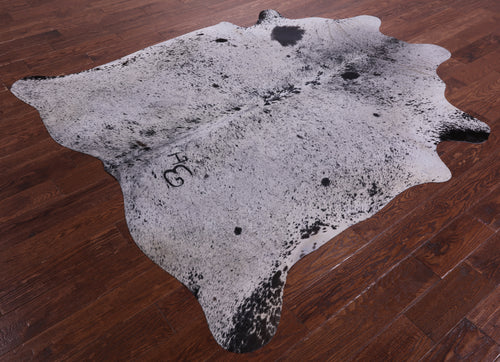 Black Salt & Pepper Natural Cowhide Rug - X-Large 7' 2