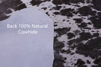 Thumbnail for Brown Salt & Pepper Natural Cowhide Rug - X-Large 7' 4