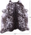 Brown Salt & Pepper Natural Cowhide Rug - X-Large 7' 4"H x 6' 6"W