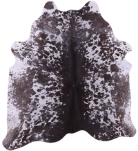 Thumbnail for Brown Salt & Pepper Natural Cowhide Rug - X-Large 7' 4