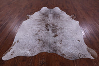 Thumbnail for Brown Salt & Pepper Natural Cowhide Rug - X-Large 7' 6