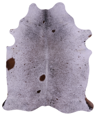 Thumbnail for Brown Salt & Pepper Natural Cowhide Rug - X-Large 7' 0