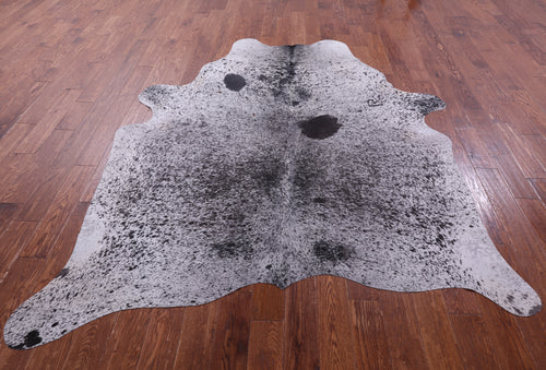 Brown Salt & Pepper Natural Cowhide Rug - XX-Large 8' 1