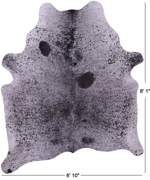 Brown Salt & Pepper Natural Cowhide Rug - XX-Large 8' 1