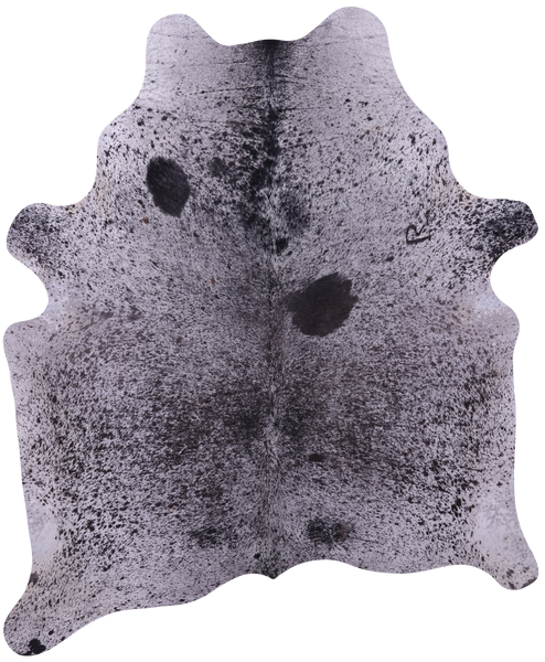 Brown Salt & Pepper Natural Cowhide Rug - XX-Large 8' 1"H x 6' 10"W