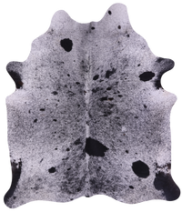 Thumbnail for Black Salt & Pepper Natural Cowhide Rug - X-Large 7' 7