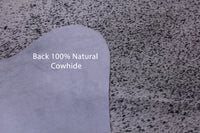 Thumbnail for Black Salt & Pepper Natural Cowhide Rug - X-Large 7' 4