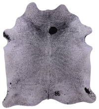 Thumbnail for Black Salt & Pepper Natural Cowhide Rug - X-Large 7' 4