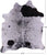 Black Salt & Pepper Natural Cowhide Rug - XX-Large 7' 10"H x 6' 9"W
