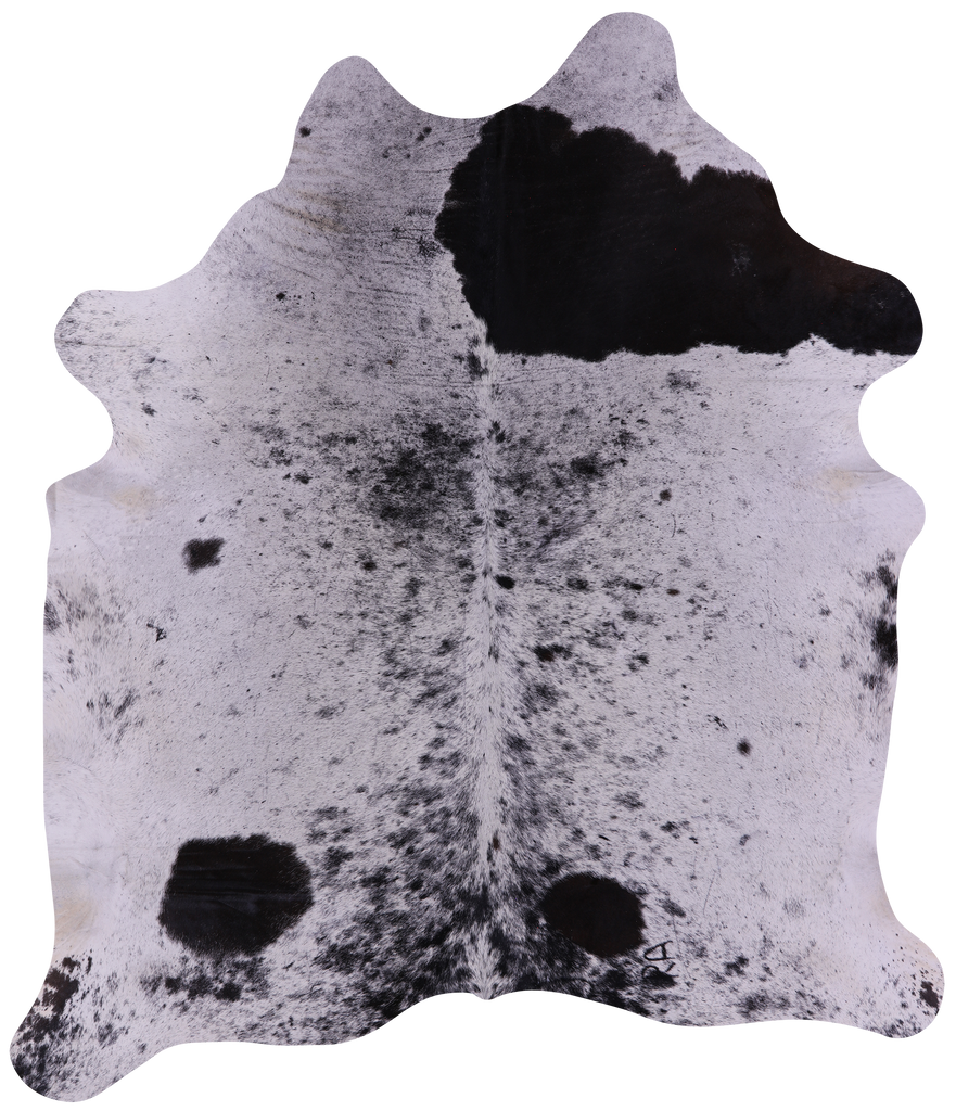 Black Salt & Pepper Natural Cowhide Rug - XX-Large 7' 10"H x 6' 9"W