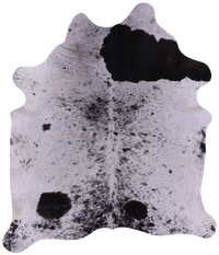 Thumbnail for Black Salt & Pepper Natural Cowhide Rug - XX-Large 7' 10