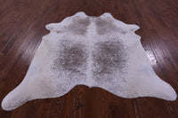 Thumbnail for Brown Salt & Pepper Natural Cowhide Rug - X-Large 7' 5