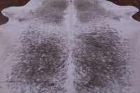 Thumbnail for Brown Salt & Pepper Natural Cowhide Rug - X-Large 7' 5
