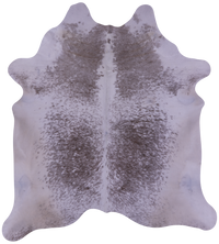Thumbnail for Brown Salt & Pepper Natural Cowhide Rug - X-Large 7' 5