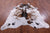 Brown Salt & Pepper Natural Cowhide Rug - X-Large 7' 4"H x 6' 6"W