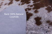 Thumbnail for Brown Salt & Pepper Natural Cowhide Rug - X-Large 7' 4