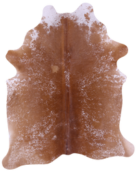 Thumbnail for Brown Salt & Pepper Natural Cowhide Rug - XX-Large 7' 8