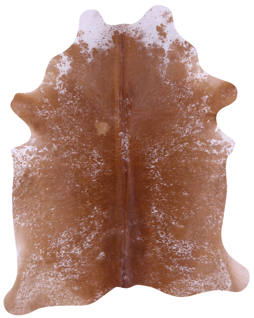 Brown Salt & Pepper Natural Cowhide Rug - XX-Large 7' 8