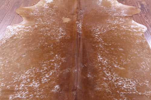 Brown Salt & Pepper Natural Cowhide Rug - XX-Large 7' 8
