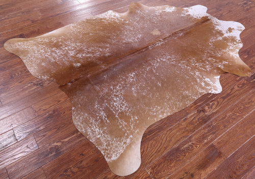 Brown Salt & Pepper Natural Cowhide Rug - XX-Large 7' 8