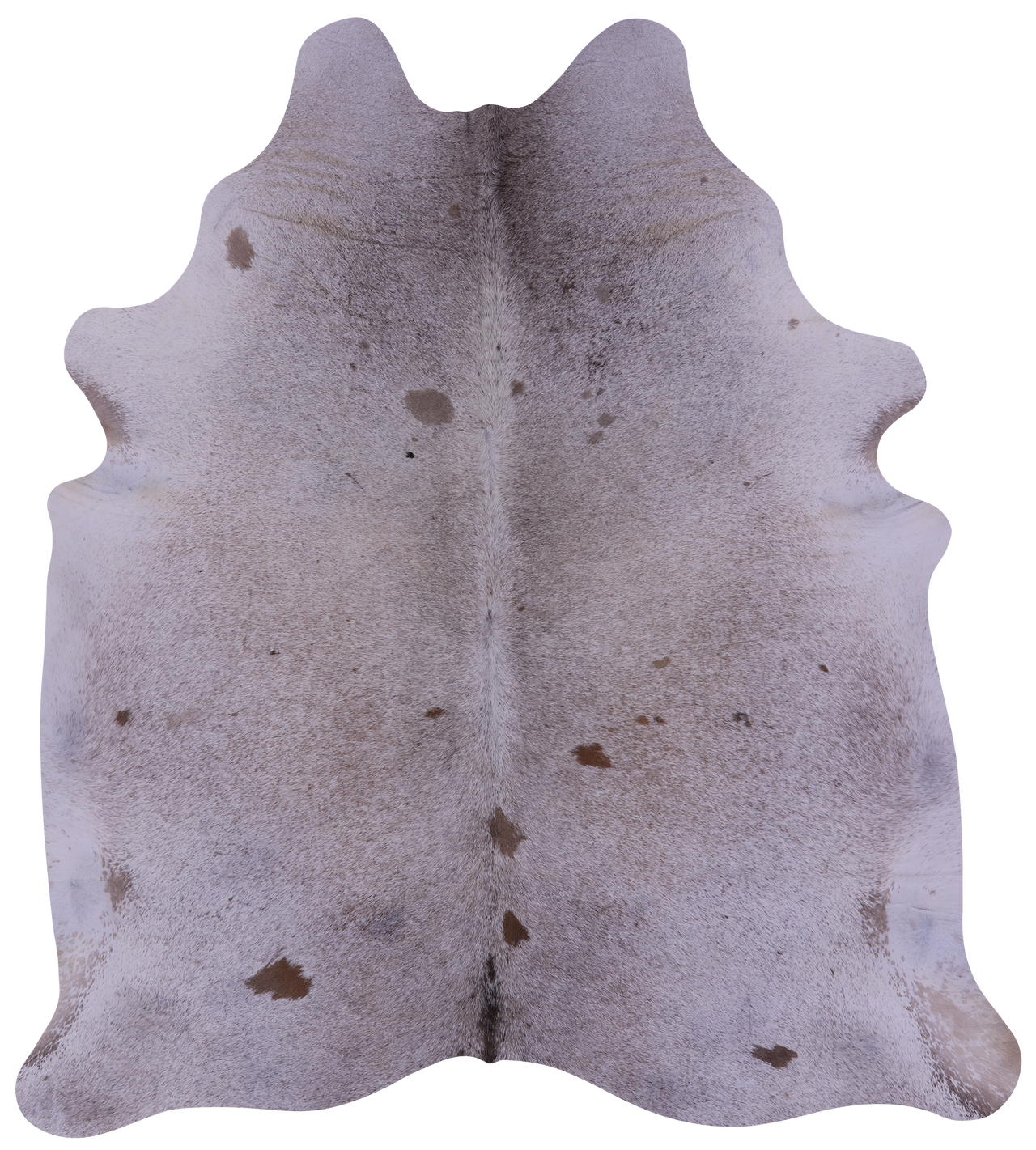 Brown Salt & Pepper Natural Cowhide Rug - X-Large 7' 5"H x 6' 6"W