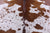 Brown Salt & Pepper Natural Cowhide Rug - X-Large 7' 1"H x 6' 10"W
