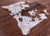 Brown Salt & Pepper Natural Cowhide Rug - X-Large 7' 1"H x 6' 10"W