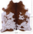 Brown Salt & Pepper Natural Cowhide Rug - X-Large 7' 1"H x 6' 10"W