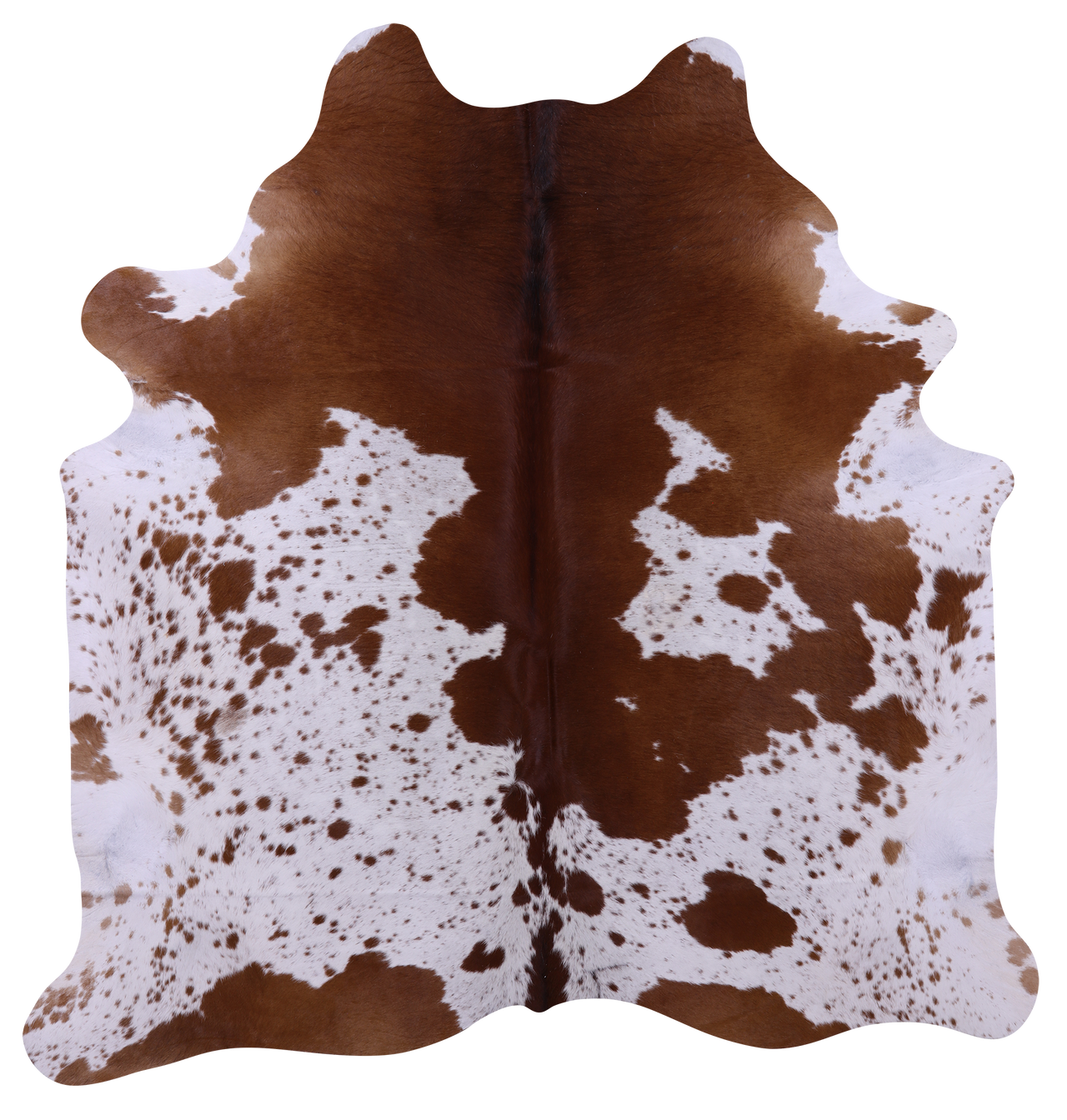 Brown Salt & Pepper Natural Cowhide Rug - X-Large 7' 1"H x 6' 10"W