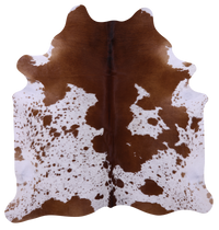 Thumbnail for Brown Salt & Pepper Natural Cowhide Rug - X-Large 7' 1