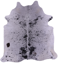 Thumbnail for Black Salt & Pepper Natural Cowhide Rug - XX-Large 7' 8