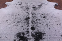 Thumbnail for Black Salt & Pepper Natural Cowhide Rug - XX-Large 7' 8